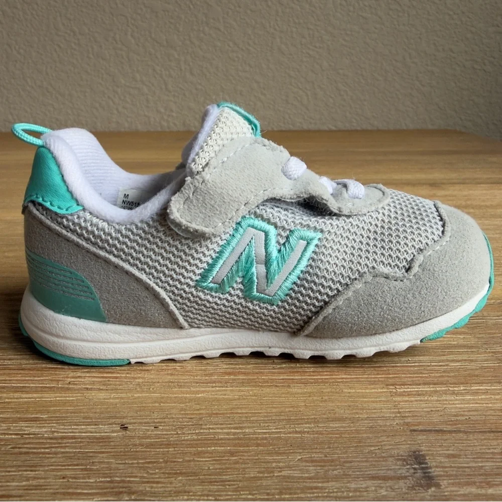 New Balance 515 Toddler Sneakers Size 5 Gray Comfort Walking Shoes Streetwear